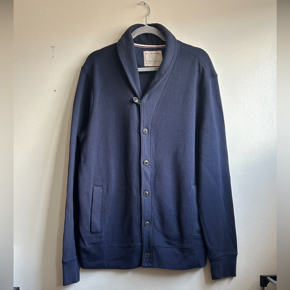Banana Republic Navy Blue Men's Sweater